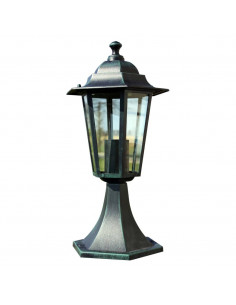Lampioni da Giardino 2 pz Verde Scuro/Nero in Alluminio