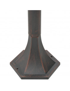 Lampioni da Giardino 6pz E27 110 cm Alluminio Bronzo