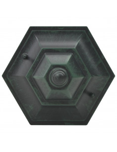 Lampioni da Giardino 6pz E27 110 cm Alluminio Verde Scuro
