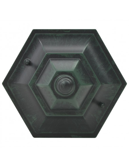 Lampioni da Giardino 6pz E27 110 cm Alluminio Verde Scuro