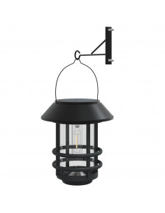 Lanterne Solari da Parete per Esterni 4 pz Bianche