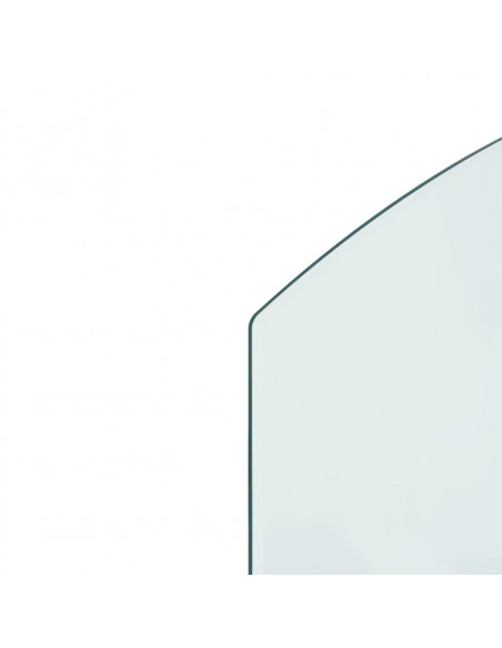 Lastra in Vetro per Caminetto 80x50 cm