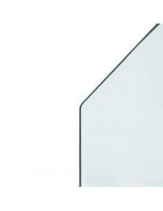 Lastra in Vetro per Caminetto Esagonale 120x60 cm