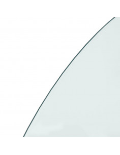 Lastra in Vetro per Caminetto Semicircolare 1200x600 mm