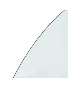 Lastra in Vetro per Caminetto Semicircolare 1200x600 mm