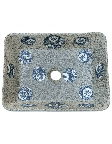 Lavabo Appoggio Multicolore Rettangolare 46x35,5x13 cm Ceramica