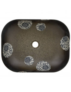 Lavabo Appoggio Multicolore Rettangolare 48x37,5x13,5 Ceramica