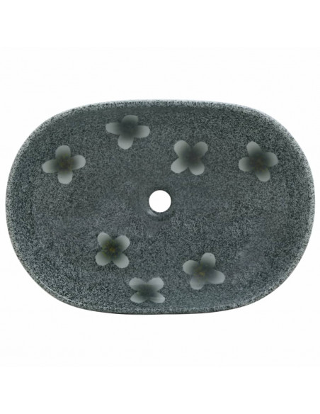 Lavabo da Appoggio Blu Ovale 59x40x14 cm Ceramica