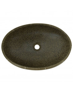 Lavabo da Appoggio Multicolore Ovale 59x40x15 cm Ceramica