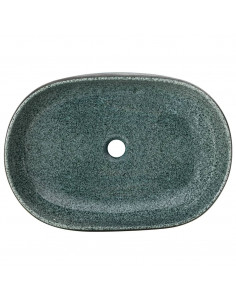 Lavabo da Appoggio Turchese Ovale 59x40x14 cm Ceramica