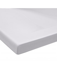 Lavabo da Incasso 101x39,5x18,5 cm in Ceramica Bianco