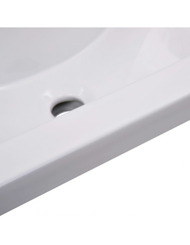 Lavabo da Incasso 61x39,5x18,5 cm in Ceramica Bianco