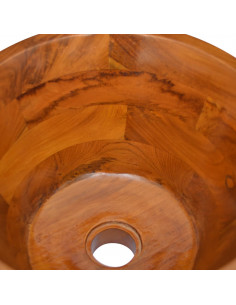 Lavabo in Legno Massello di Teak Φ40x20 cm