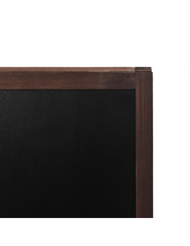 Lavagna Bifacciale con Cavalletto in Legno di Cedro 40x60 cm