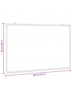 Lavagna Magnetica 80x50x1,7 cm in Alluminio