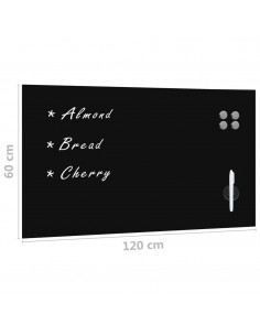 Lavagna Magnetica a Parete in Vetro 120x60 cm