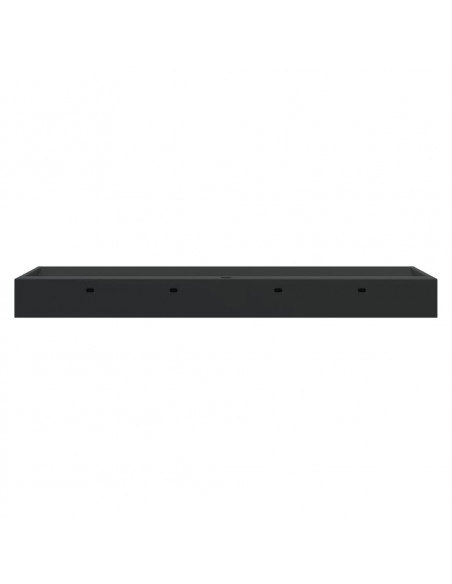 Lavandino 120x46x11 cm Blocco in Marmo/Minerale Nero Opaco