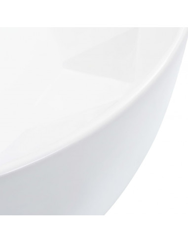 Lavandino 36x14 cm in Ceramica Bianco