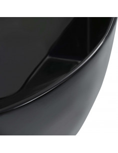 Lavandino 36x14 cm in Ceramica Nero