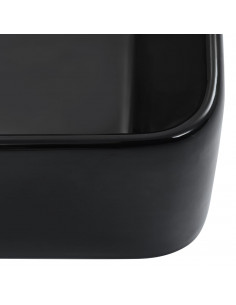 Lavandino 40x30x13 cm in Ceramica Nero