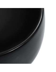 Lavandino 44,5x39,5x14,5 cm in Ceramica Nero