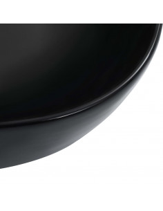 Lavandino 45,5x32x13 cm in Ceramica Nero