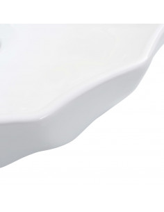 Lavandino 46x17 cm in Ceramica Bianco