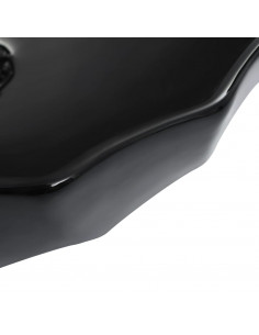 Lavandino 46x17 cm in Ceramica Nero