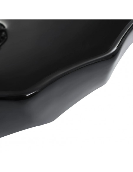 Lavandino 46x17 cm in Ceramica Nero