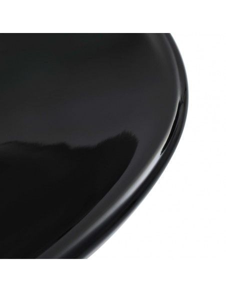 Lavandino 58,5x39x14 cm in Ceramica Nero