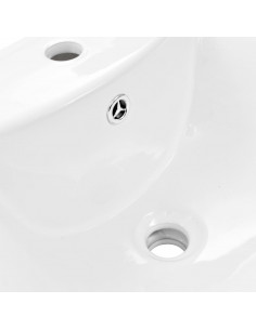 Lavandino a Colonna in Ceramica Bianca 580x470x200 mm