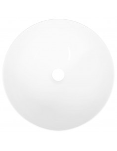 Lavandino Bianco 36x15 cm in Ceramica Rotondo