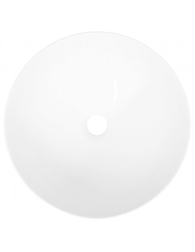 Lavandino Bianco 36x15 cm in Ceramica Rotondo