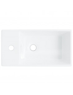 Lavandino Bianco 48x25x15 cm in Ceramica