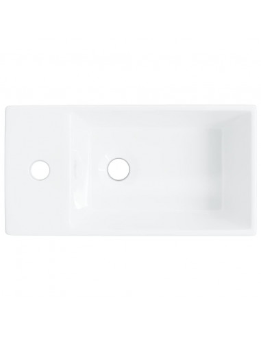 Lavandino Bianco 48x25x15 cm in Ceramica