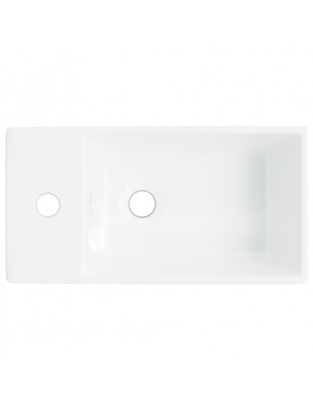 Lavandino Bianco 48x25x15 cm in Ceramica