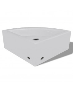 Lavandino con Troppopieno 45x32x12,5 cm Bianco