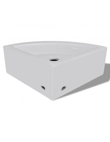 Lavandino con Troppopieno 45x32x12,5 cm Bianco
