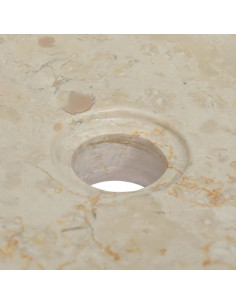Lavandino Crema 40x40x10 cm in Marmo