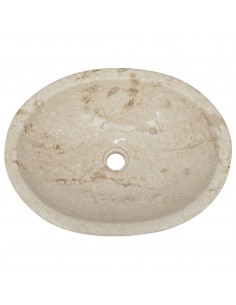 Lavandino Crema 53x40x15 cm in Marmo