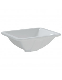 Lavandino da Bagno Bianco 36,5x32x15,5 cm Rettangolare Ceramica