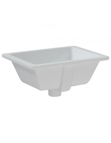 Lavandino da Bagno Bianco 39x30x18,5 cm Rettangolare Ceramica