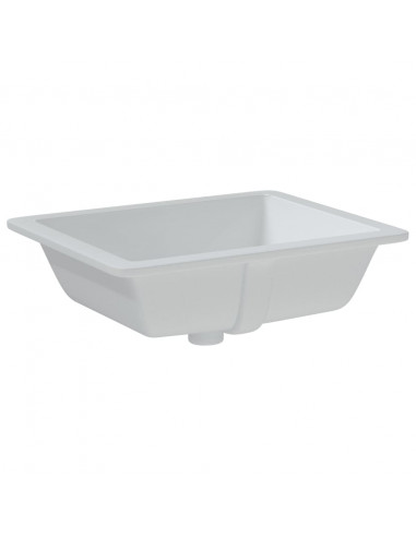 Lavandino da Bagno Bianco 50x40,5x18,5 cm Rettangolare Ceramica