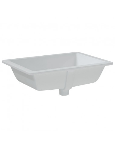 Lavandino da Bagno Bianco 55,5x40x18,5 cm Rettangolare Ceramica