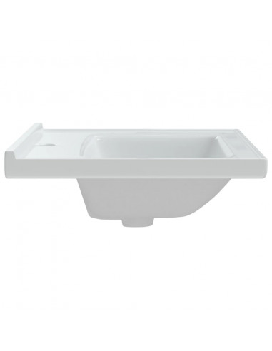 Lavandino da Bagno Bianco 61x48x19,5cm Rettangolare in Ceramica