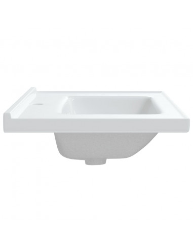 Lavandino da Bagno Bianco 91,5x48x19,5 cm Rettangolare Ceramica