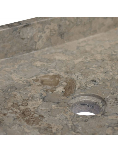Lavandino Grigio 40x40x10 cm in Marmo