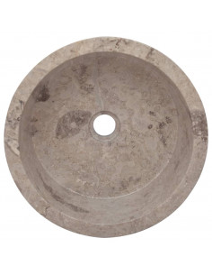 Lavandino Grigio Ø40x15 cm in Marmo