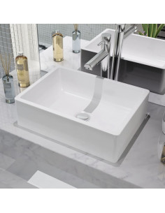 Lavandino in Ceramica Bianca 41x30x12 cm