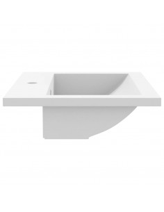 Lavandino in Granito 600x450x120 mm Bianco